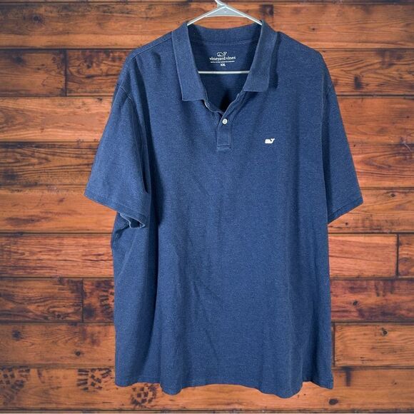 5 for $25🔥Vineyard Vines Blue Short Sleeve Polo Shirt XXL - Picture 1 of 5